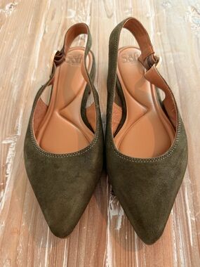 Sofft Marcella Slingback Pointed Toe Flats (Size 8.5 M)